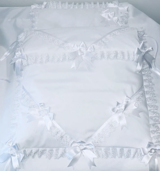 Doll's Pram quilt set * Will fit Any coach built pram Silver Cross Royale etc perfect gift