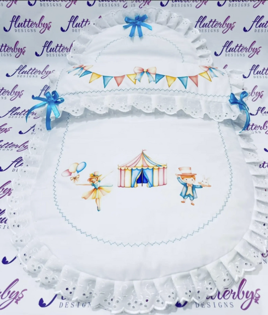 Greatest Show ! Baby Pram Quilt & Pillow Set to fit Any pram