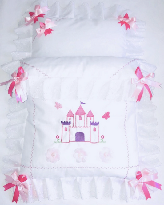 Enchanted Castle ! Doll's Pram quilt set