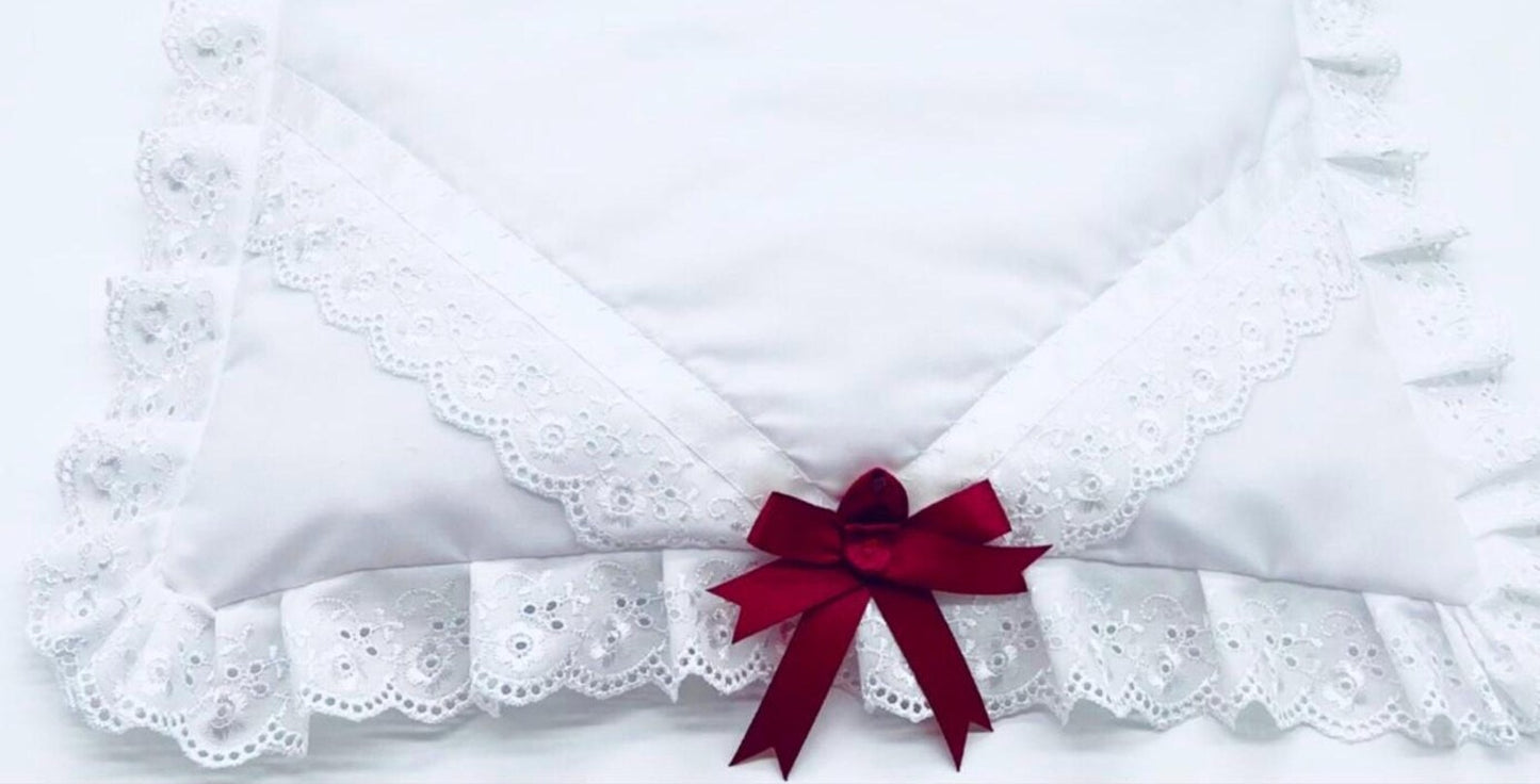 Arabella !  Doll's Pram quilt set  Will fit Silver Cross coach built doll's pram, perfect gift,