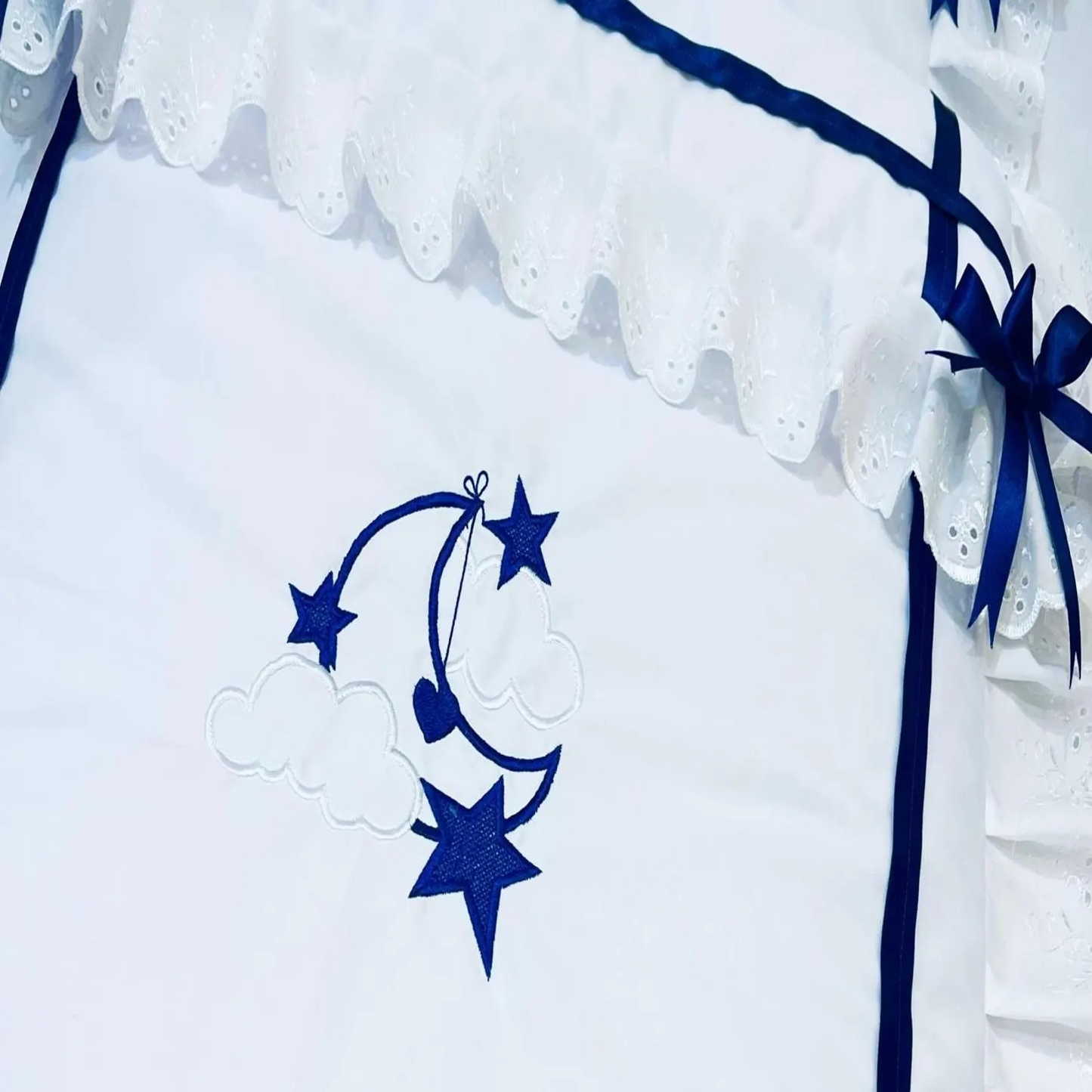 Moom & Stars  Pram quilt & Pillow set