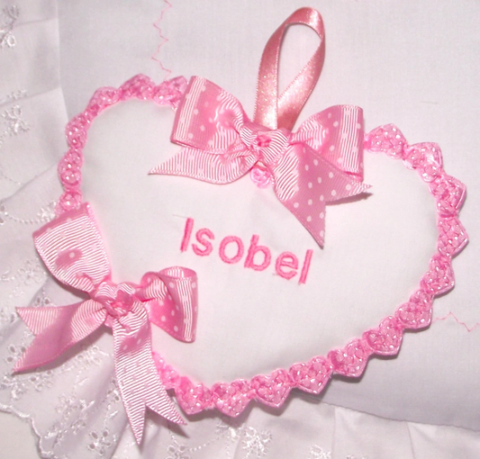 Pram charm/heart ~ personalised